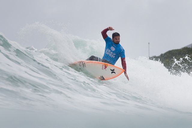 JEFFREYS BAY, South Africa (Saturday, July 18, 2015) – Michel Bourez of Tahiti (pictured) placing second his Round 4 heat at the JBay Open to advance into the Quarterfinals on Saturday July 18, 2015.  IMAGE CREDIT: WSL / Cestari PHOTOGRAPHER: Kelly Cestari SOCIAL MEDIA TAG: @wsl @kc80 The images attached or accessed by link within this email ("Images") are the copyright of the Association of Surfing Professionals LLC ("World Surf League") and are furnished to the recipients of this email for world-wide editorial publication in all media now known or hereafter created. All Images are royalty-free but for editorial use only. No commercial or other rights are granted to the Images in any way.  The photo content is an accurate rendering of what it depicts and has not been modified or augmented except for standard cropping and toning. The Images are provided on an "as is" basis and no warranty is provided for use of a particular purpose. Rights to an individual within an Image are not provided. Sale or license of the Images is prohibited. ALL RIGHTS RESERVED.