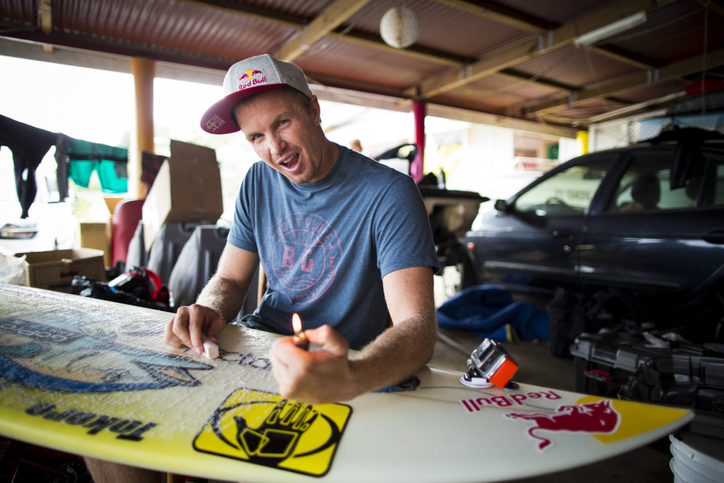 Jamie O'Brien on fire at Teahupoo