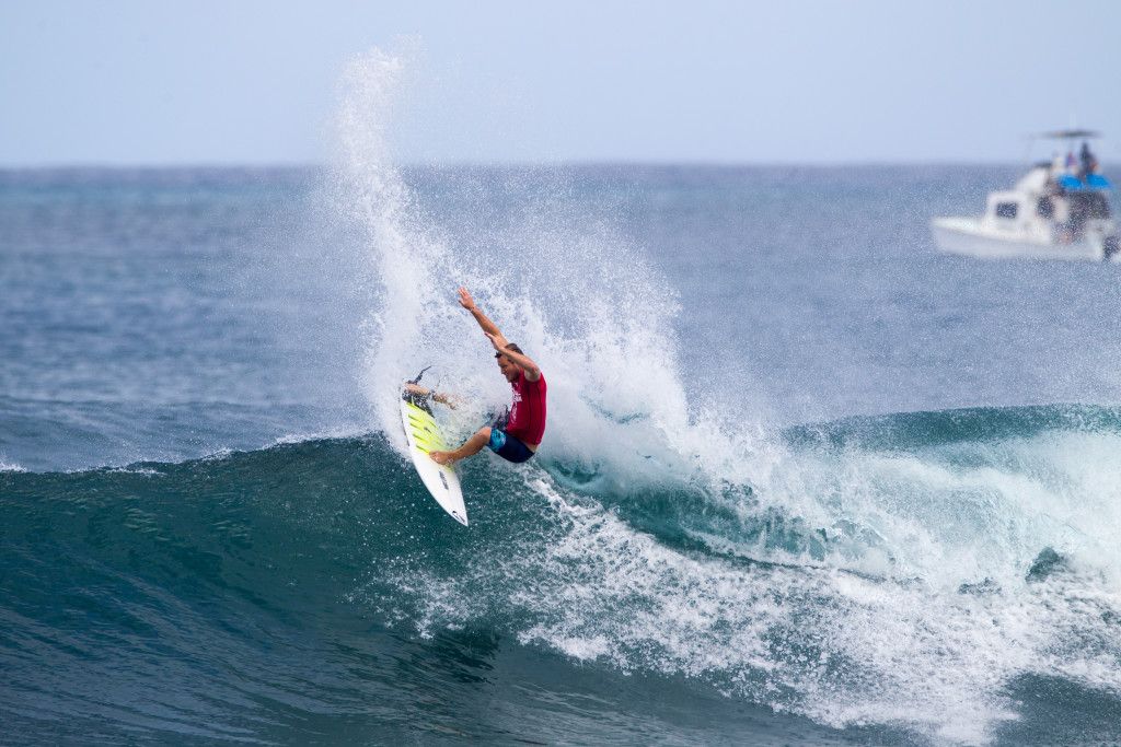 Dusty Payne of Hawaii advances to the final round of the Hawaiian Pro