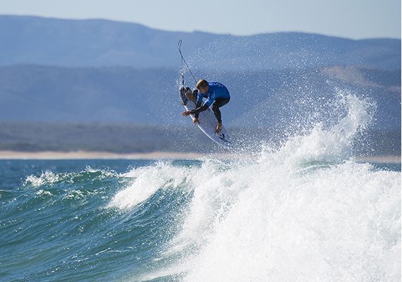 Josh Kerr of Australia (pictured) winning his round three heat at the JBay Open on Thursday July 7, 2016. PHOTO: © WSL/ Kirstin SOCIAL @wsl @kirstinscholtz This is a hand-out image from the Association of Surfing Professionals LLC ("World Surf League") for editorial use only. No commercial rights are granted to the Images in any way. The Images are provided on an "as is" basis and no warranty is provided for use of a particular purpose. Rights to individuals within the Images are not provided. The copyright is owned by World Surf League. Sale or license of the Images is prohibited. ALL RIGHTS RESERVED.