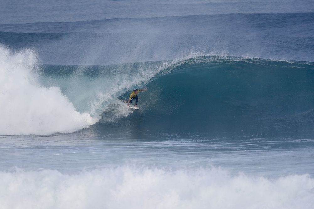 John John Florence during Round 4 of the Rip Curl Pro Portugal.