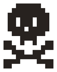 CLIPS SURF SHOP SKULL LOGO